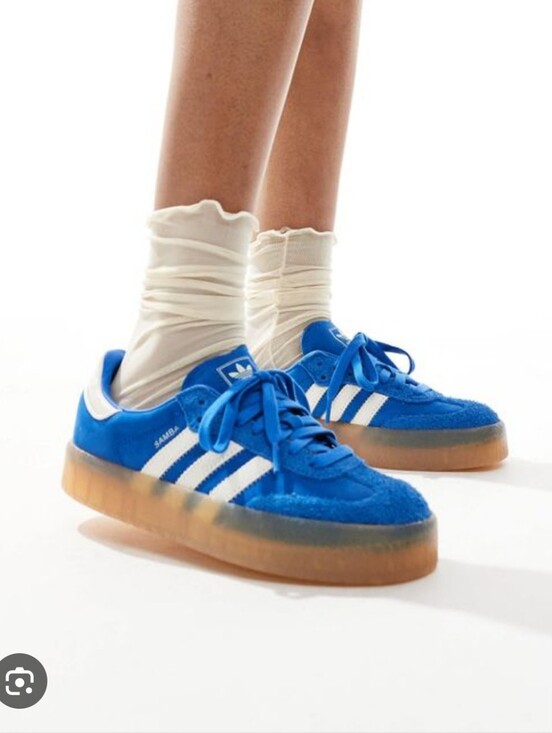 adidas Shoes - Adidas Samba Blue Gum Sneakers - Women's 7.5